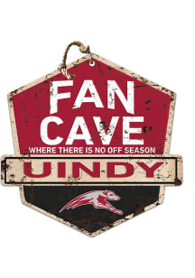KH Sports Fan Indianapolis Greyhounds Fan Cave Rustic Badge Sign - Red
