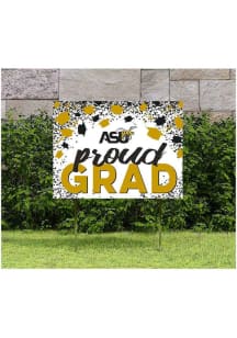 Alabama State Hornets KH Sports Fan 18x24 Proud Grad Confetti Yard Sign - Black