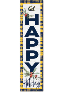 KH Sports Fan Cal Golden Bears 11x46 Merry Christmas Leaning Sign - Blue