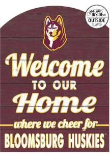 KH Sports Fan Bloomsburg University Huskies 16x22 Indoor Outdoor Marquee Sign - Red
