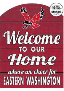 KH Sports Fan Eastern Washington Eagles 16x22 Indoor Outdoor Marquee Sign - Red
