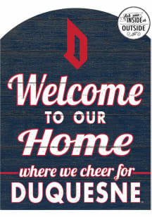 KH Sports Fan Duquesne Dukes 16x22 Indoor Outdoor Marquee Sign - Red
