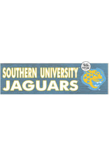 KH Sports Fan Southern University Jaguars 35x10 Indoor Outdoor Colored Logo Sign - Blue