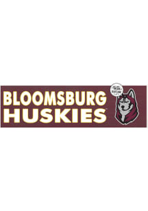 KH Sports Fan Bloomsburg University Huskies 35x10 Indoor Outdoor Colored Logo Sign - Red