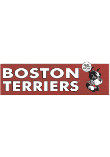 KH Sports Fan Boston Terriers 35x10 Indoor Outdoor Colored Logo Sign - Red