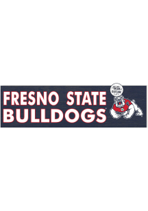 KH Sports Fan Fresno State Bulldogs 35x10 Indoor Outdoor Colored Logo Sign - Red