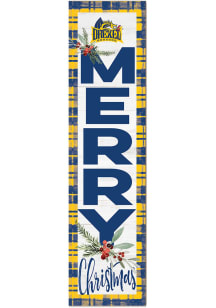 KH Sports Fan Drexel Dragons 11x46 Merry Christmas Leaning Sign - Navy Blue