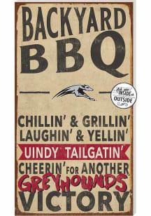 KH Sports Fan Indianapolis Greyhounds 11x20 Indoor Outdoor BBQ Sign - Red