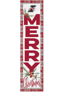 KH Sports Fan Indianapolis Greyhounds 11x46 Merry Christmas Leaning Sign - Red