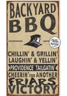 KH Sports Fan Providence Friars 11x20 Indoor Outdoor BBQ Sign - Black
