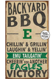 KH Sports Fan Eastern Michigan Eagles 11x20 Indoor Outdoor BBQ Sign - Green