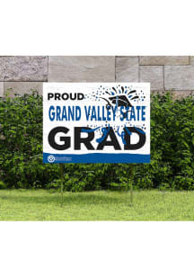 Grand Valley State Lakers KH Sports Fan 18x24 Proud Grad Team Logo Yard Sign - Blue