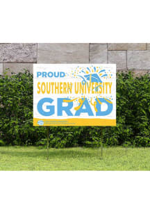 Southern University Jaguars KH Sports Fan 18x24 Proud Grad Team Logo Yard Sign - Blue