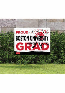 Boston Terriers KH Sports Fan 18x24 Proud Grad Team Logo Yard Sign - Red