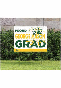 George Mason University KH Sports Fan 18x24 Proud Grad Team Logo Yard Sign - Green