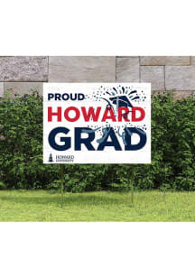Howard Bison KH Sports Fan 18x24 Proud Grad Team Logo Yard Sign - Blue