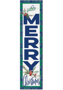 KH Sports Fan Florida Gulf Coast Eagles 11x46 Merry Christmas Leaning Sign - Green