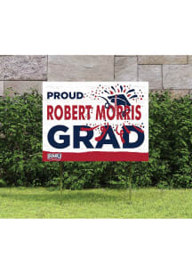 Robert Morris Colonials KH Sports Fan 18x24 Proud Grad Team Logo Yard Sign - Red