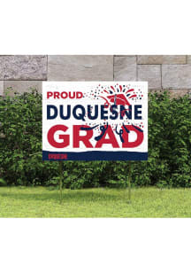 Duquesne Dukes KH Sports Fan 18x24 Proud Grad Team Logo Yard Sign - Red