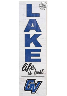 KH Sports Fan Grand Valley State Lakers 35x10 Lake Life is Best Indoor Outdoor Sign - Blue