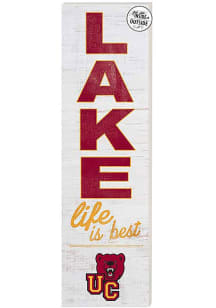 KH Sports Fan Ursinus Bears 35x10 Lake Life is Best Indoor Outdoor Sign - Red