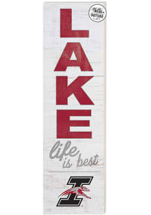 KH Sports Fan Indianapolis Greyhounds 35x10 Lake Life is Best Indoor Outdoor Sign - Red