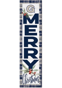 KH Sports Fan Georgetown Hoyas 11x46 Merry Christmas Leaning Sign - Blue