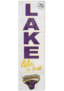 KH Sports Fan Minnesota State Mankato Mavericks 35x10 Lake Life is Best Indoor Outdoor Sign - Purp..