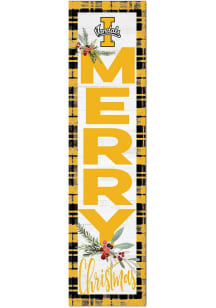 KH Sports Fan Idaho Vandals 11x46 Merry Christmas Leaning Sign - Silver