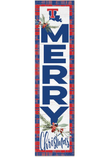 KH Sports Fan Louisiana Tech Bulldogs 11x46 Merry Christmas Leaning Sign - Red