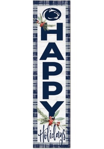 KH Sports Fan Penn State Nittany Lions 11x46 Merry Christmas Leaning Sign - Blue
