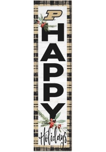 KH Sports Fan Purdue Boilermakers 11x46 Merry Christmas Leaning Sign - Gold