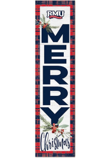 KH Sports Fan Robert Morris Colonials 11x46 Merry Christmas Leaning Sign - Blue