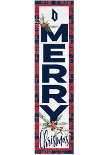 KH Sports Fan Duquesne Dukes 11x46 Merry Christmas Leaning Sign - Red