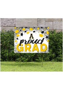 Appalachian State Mountaineers KH Sports Fan 18x24 Proud Grad Confetti Yard Sign - Black