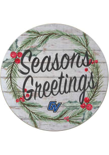 KH Sports Fan Grand Valley State Lakers 20x20 Weathered Seasons Greetings Sign - Grey
