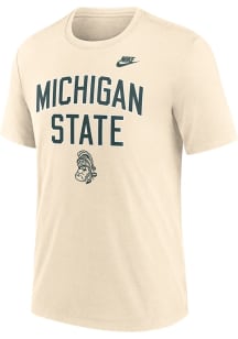 Nike Michigan State Spartans Natural Legacy Campus Short Sleeve T Shirt