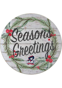KH Sports Fan Robert Morris Colonials 20x20 Weathered Seasons Greetings Sign - Grey