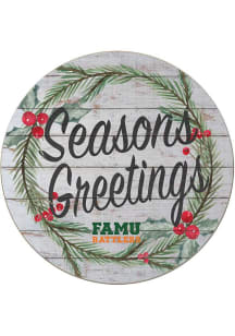 KH Sports Fan Florida A&M Rattlers 20x20 Weathered Seasons Greetings Sign - Grey