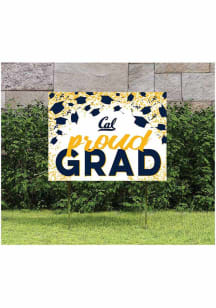 Cal Golden Bears KH Sports Fan 18x24 Proud Grad Confetti Yard Sign - Blue