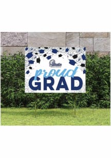 Drake Bulldogs KH Sports Fan 18x24 Proud Grad Confetti Yard Sign - Blue