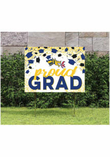 Drexel Dragons KH Sports Fan 18x24 Proud Grad Confetti Yard Sign - Navy Blue