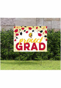 Ferris State Bulldogs KH Sports Fan 18x24 Proud Grad Confetti Yard Sign - Crimson