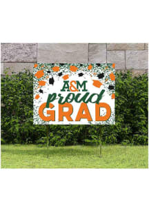 Florida A&M Rattlers KH Sports Fan 18x24 Proud Grad Confetti Yard Sign - Orange