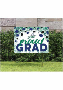 Florida Gulf Coast Eagles KH Sports Fan 18x24 Proud Grad Confetti Yard Sign - Green
