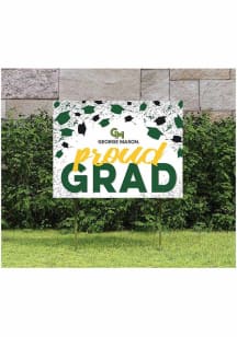 George Mason University KH Sports Fan 18x24 Proud Grad Confetti Yard Sign - Green