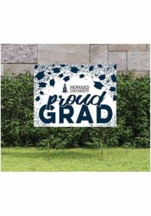 Howard Bison KH Sports Fan 18x24 Proud Grad Confetti Yard Sign - Blue
