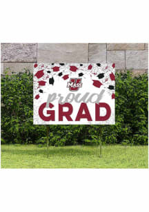 Massachusetts Minutemen KH Sports Fan 18x24 Proud Grad Confetti Yard Sign - Maroon
