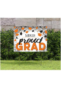 Mercer Bears KH Sports Fan 18x24 Proud Grad Confetti Yard Sign - Orange