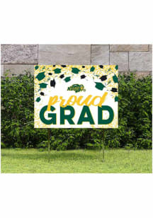 North Dakota State Bison KH Sports Fan 18x24 Proud Grad Confetti Yard Sign - Yellow